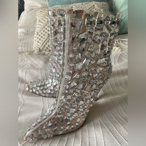 💎 Azalea Wang 💎 Jeweled stiletto bootie